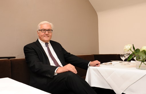 Frank-Walter Steinmeier bei seinem Besuch in Friedrichshafen