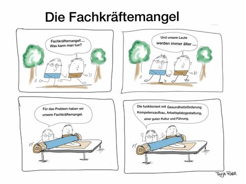 Das Patentrezept gegen den Fachkräftemangel? Natürlich: die Fachkräftemangel!