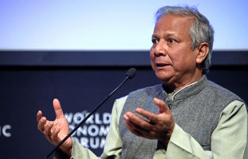 Missionar des sozialen Unternehmertums: Friedensnobelpreisträger Muhammad Yunus auf dem Weltwirtschaftsforum in Davos.