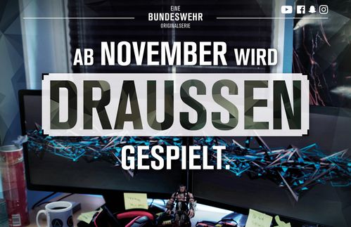 Seit die Wehrpflicht abgeschafft worden ist, hat die Bundeswehr mit Nachwuchsmangel zu kämpfen. Um das zu kompensieren, werden immer neue Attraktivitässteigerungs-Kampagnen gestartet. Der neueste Coup nennt sich „Die Rekruten“. Die Webserie auf YouTube begleitet mit kurzen Videos täglich zwölf junge Menschen durch ihre Grundausbildung - von der Ankunft über ständige Ermahnungen bis hin zu Märschen – gemischt mit Specials wie „Tattoos in der Bundeswehr“ oder der „Bockbau-Challenge“. Die Kampagne wird am Ende an die 8 Millionen Euro verschlungen haben – ob es sich gelohnt hat, wird sich zeigen.