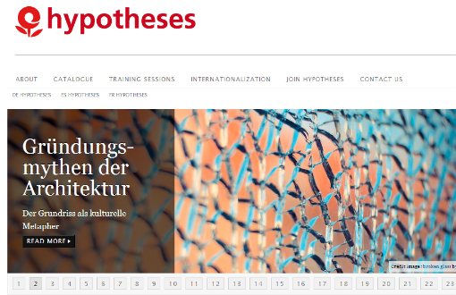 Hypotheses.org verbindet zahlreiche geisteswissenschaftliche Blogs