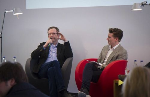 Phillipp von Martius im Gespräch mit dem studentischen Moderator Mathis Stolz.